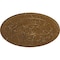 Ekena Millwork Naple Ceiling Medallion (Fits Canopies up to 3 3/8"), 37 1/2"OD x 3 3/8"P, Smokey Topaz Crackle CM37NASTC - alternate 3